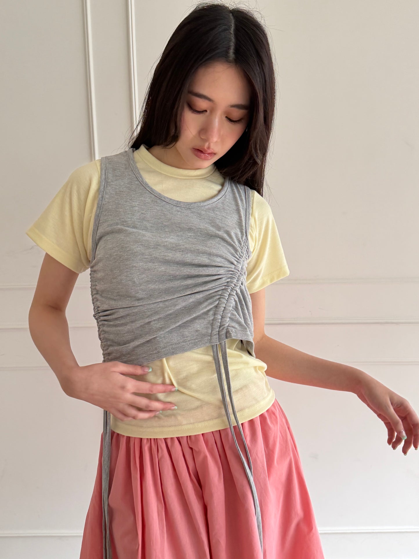 Two-piece vest top set