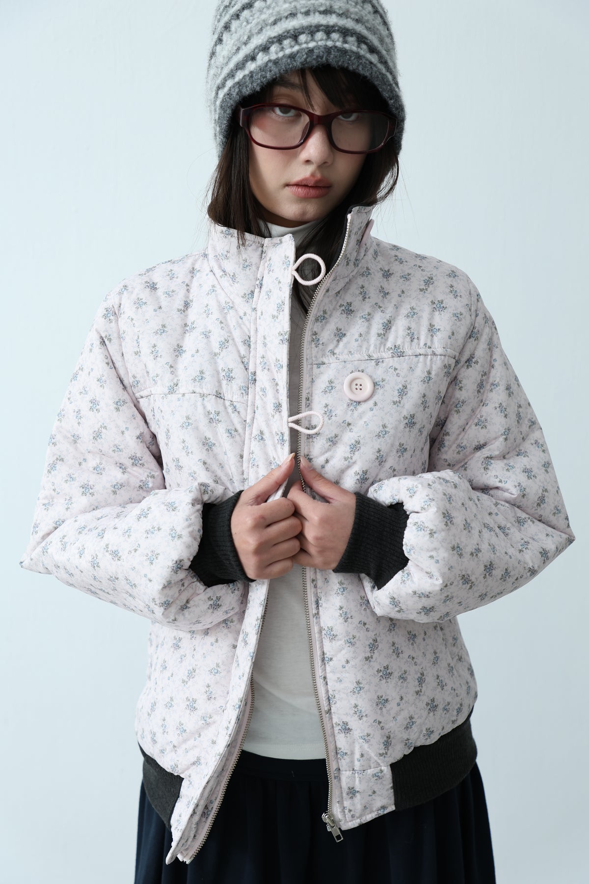 Floral Quilted Coat