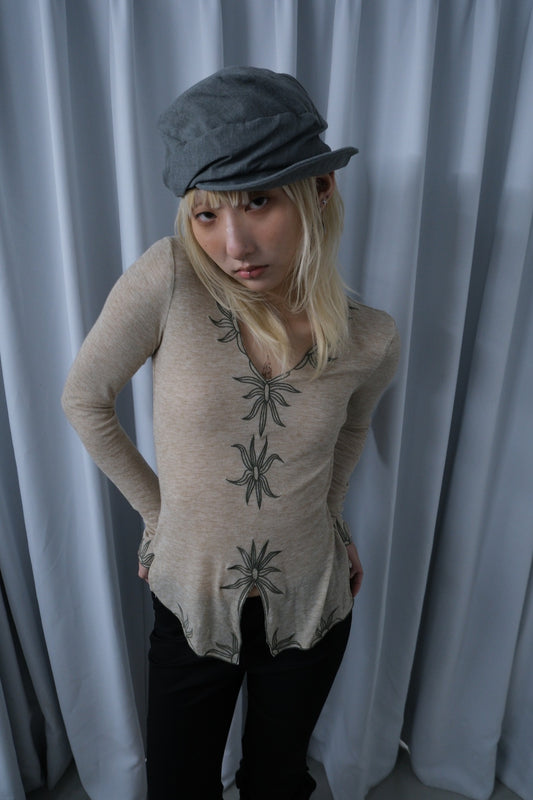 Botanical Embroidery Top