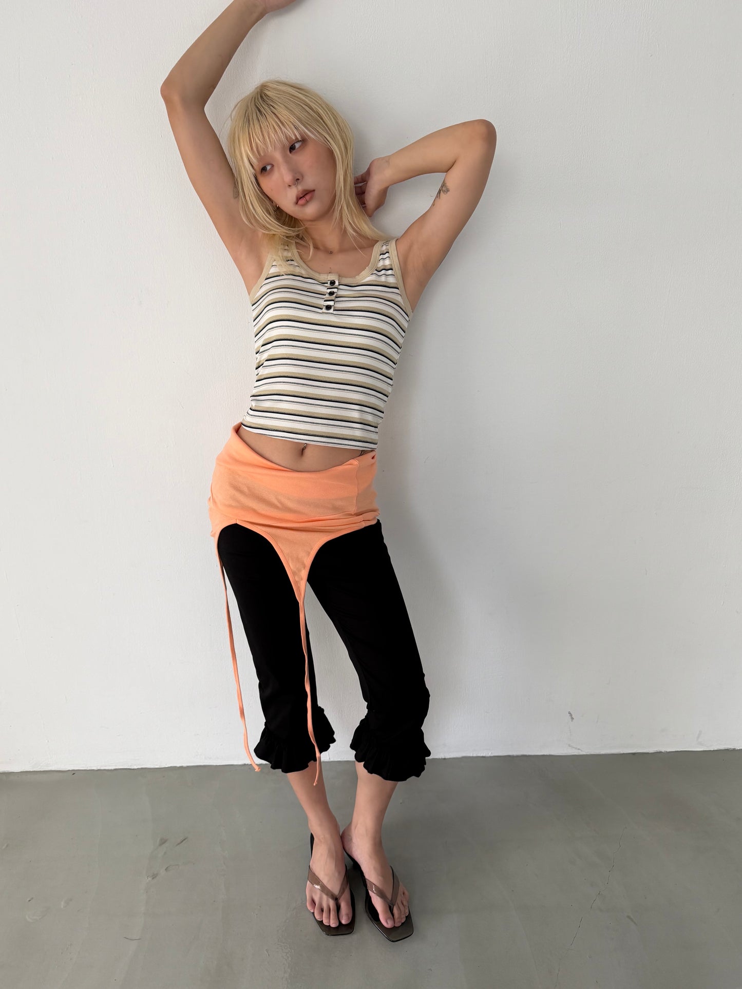 Brightly colored halter neck vest