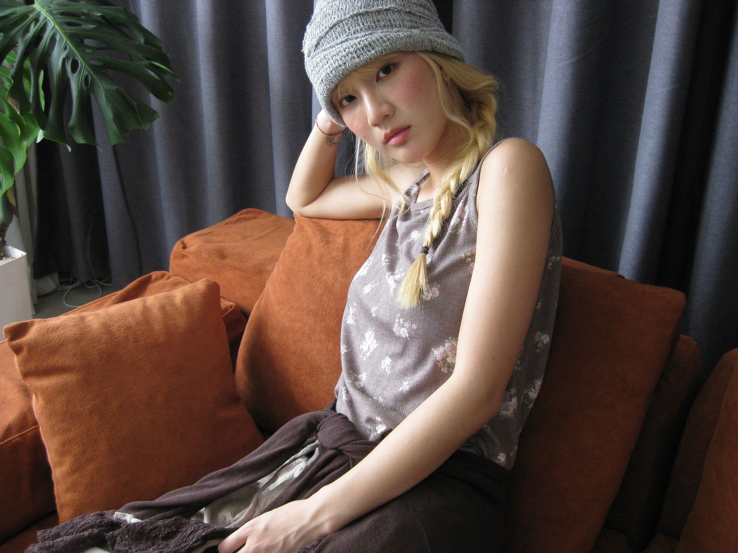 Elastic Floral Lace Vest
