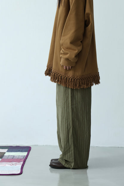 Matte Velvet Stripe Pants