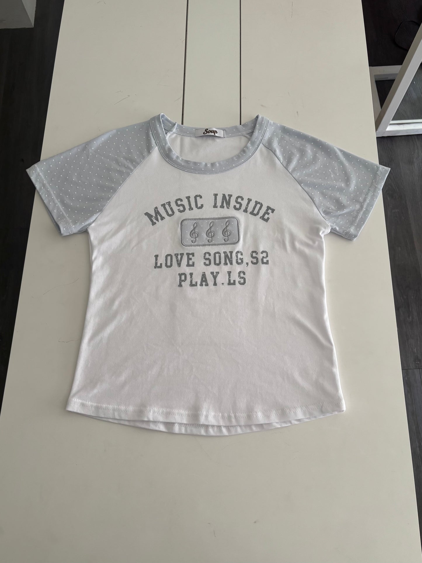 Dotted musical notes t-shirt