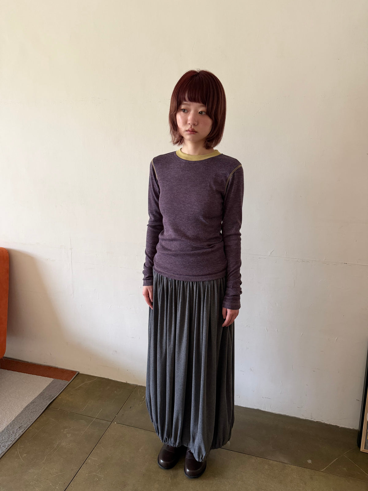 Crew neck knit top