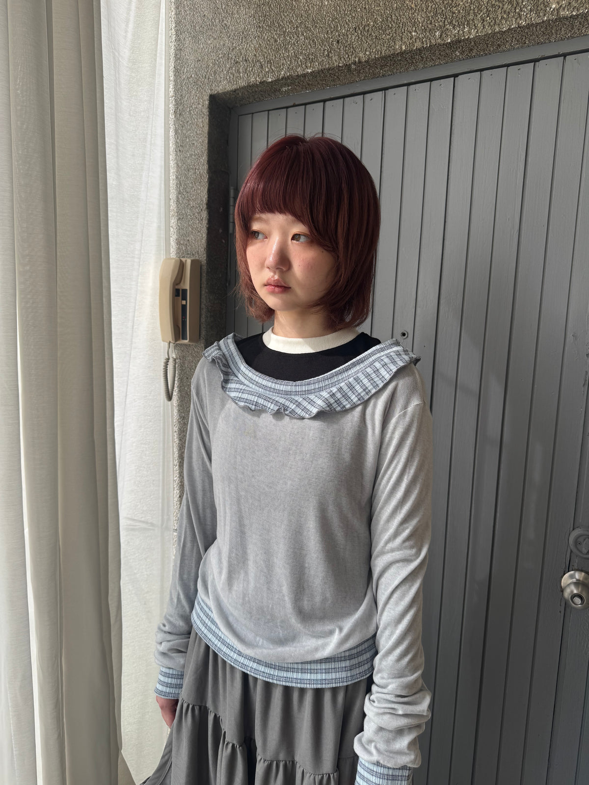 Crew neck knit top