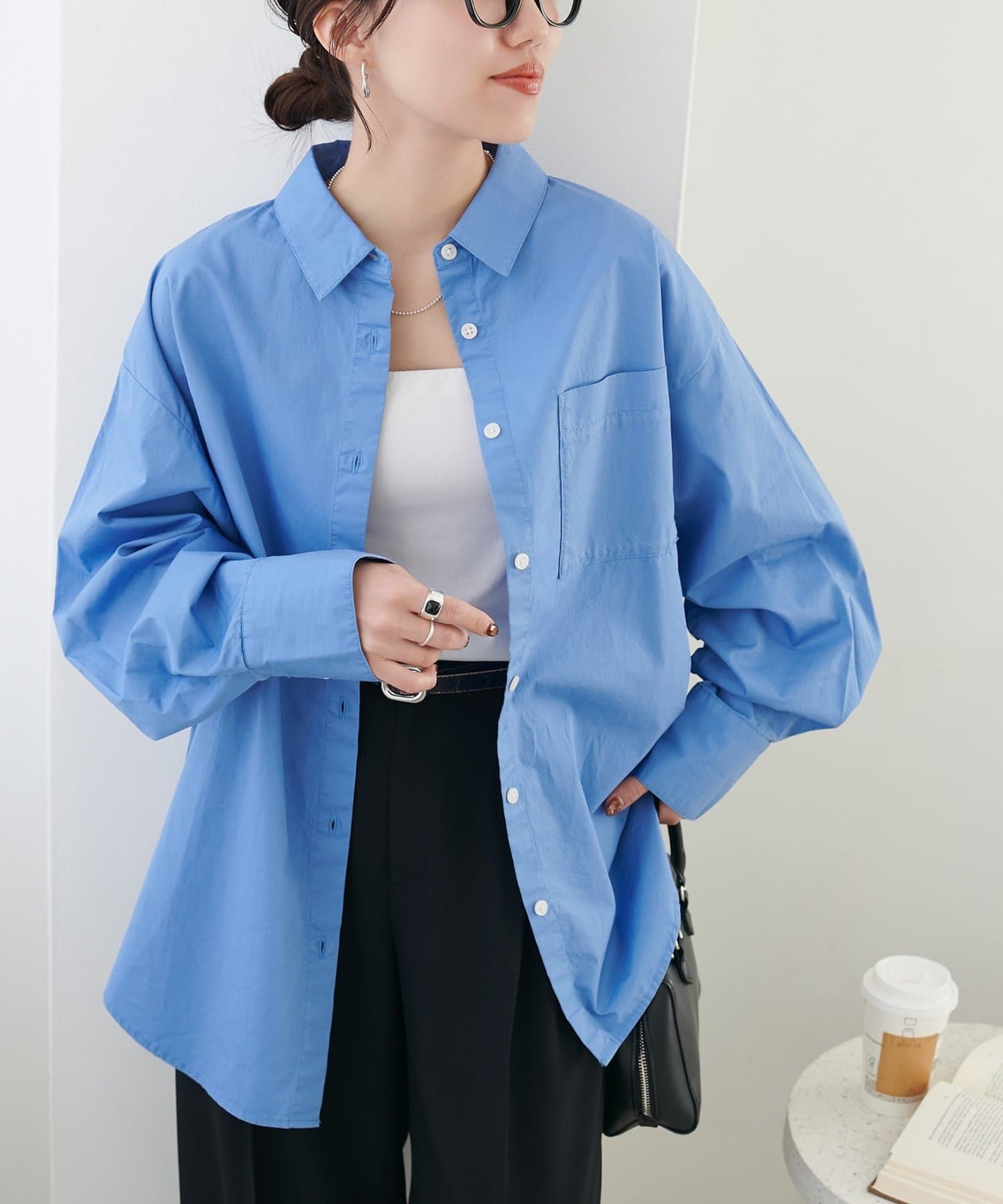 （sale 至8/23 22:00）Discoat 寬鬆口袋襯衫