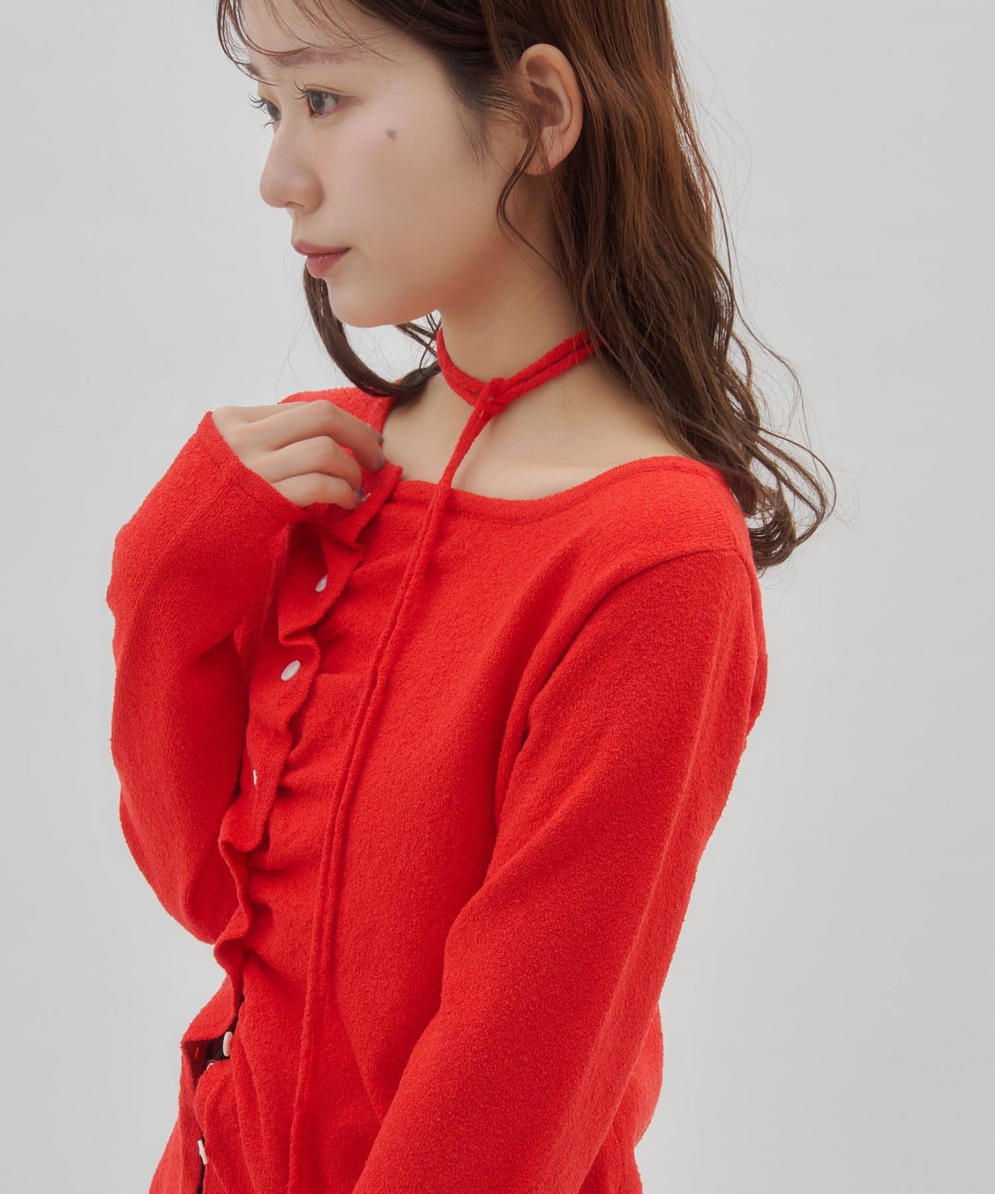 （sale 至8/23 22:00）皺摺鈕扣開襟衫