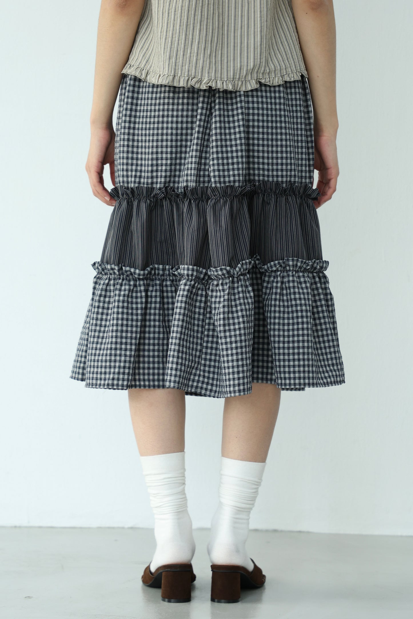 Retro mixed-media dress