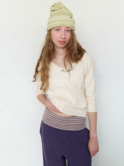 FUN FROM FUN Frill Beanie, Green