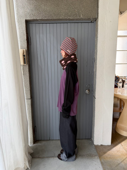 (限時折扣至10/30 23:59！）Color-blocked raglan top