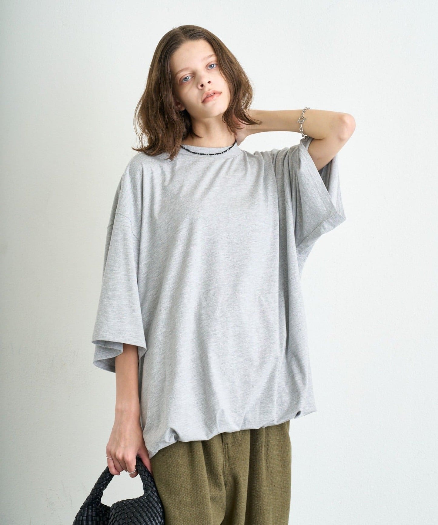 （sale 至8/23 22:00） CIAOPANIC TYPY 下擺氣球廓形寬版短袖 TEE