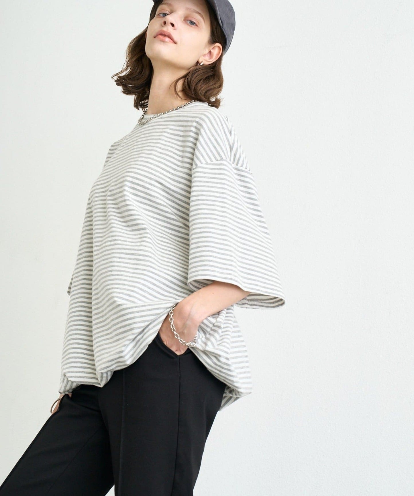 （sale 至8/23 22:00） CIAOPANIC TYPY 下擺氣球廓形寬版短袖 TEE