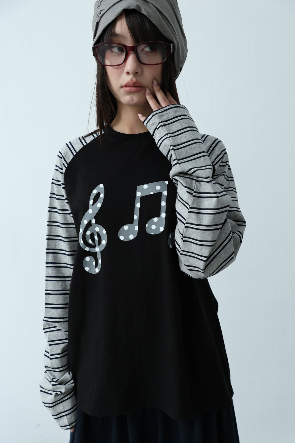 Melody Note Shoulder Top
