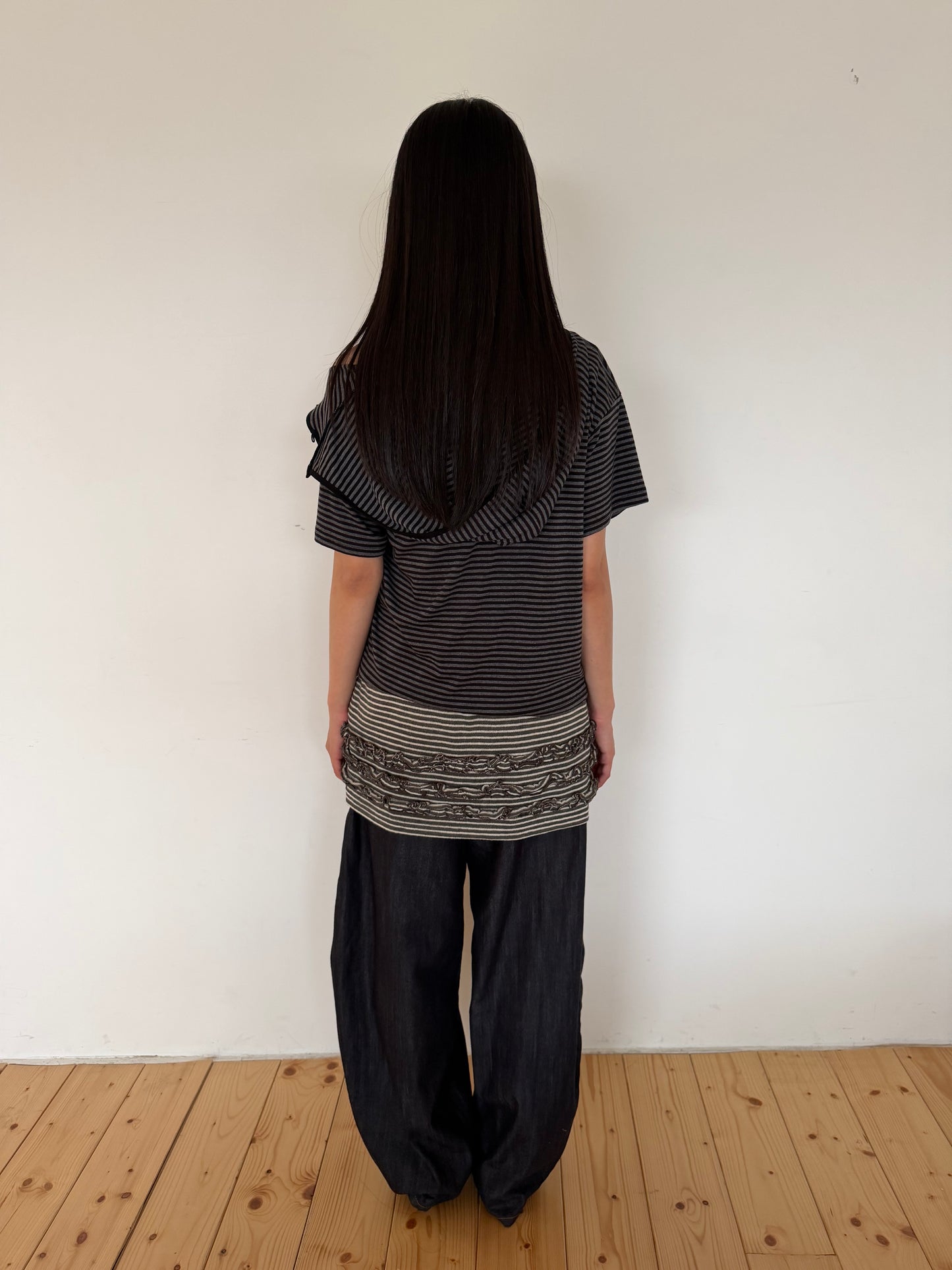 Ripple Hem Stripe Tank