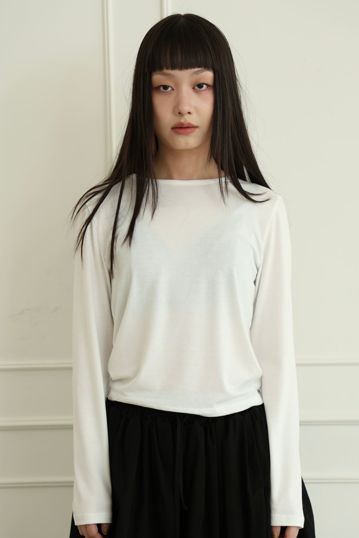 Skin-friendly long-sleeved inner top