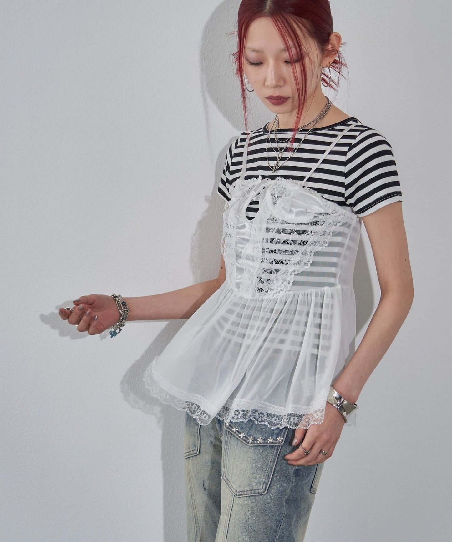 （sale 至8/23 22:00）WHO'S WHO gallery 蕾絲吊帶背心
