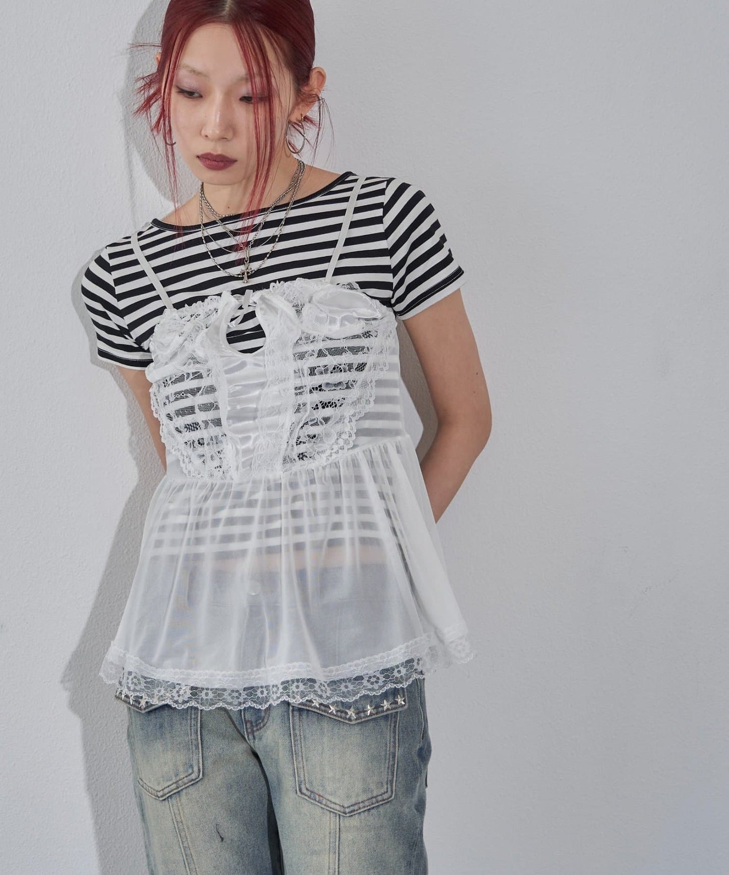（sale 至8/23 22:00）WHO'S WHO gallery 蕾絲吊帶背心