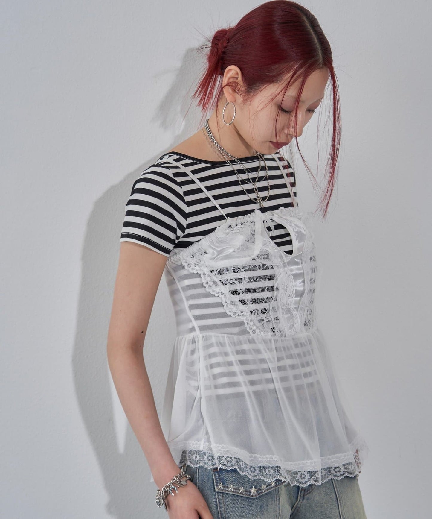 （sale 至8/23 22:00）WHO'S WHO gallery 蕾絲吊帶背心