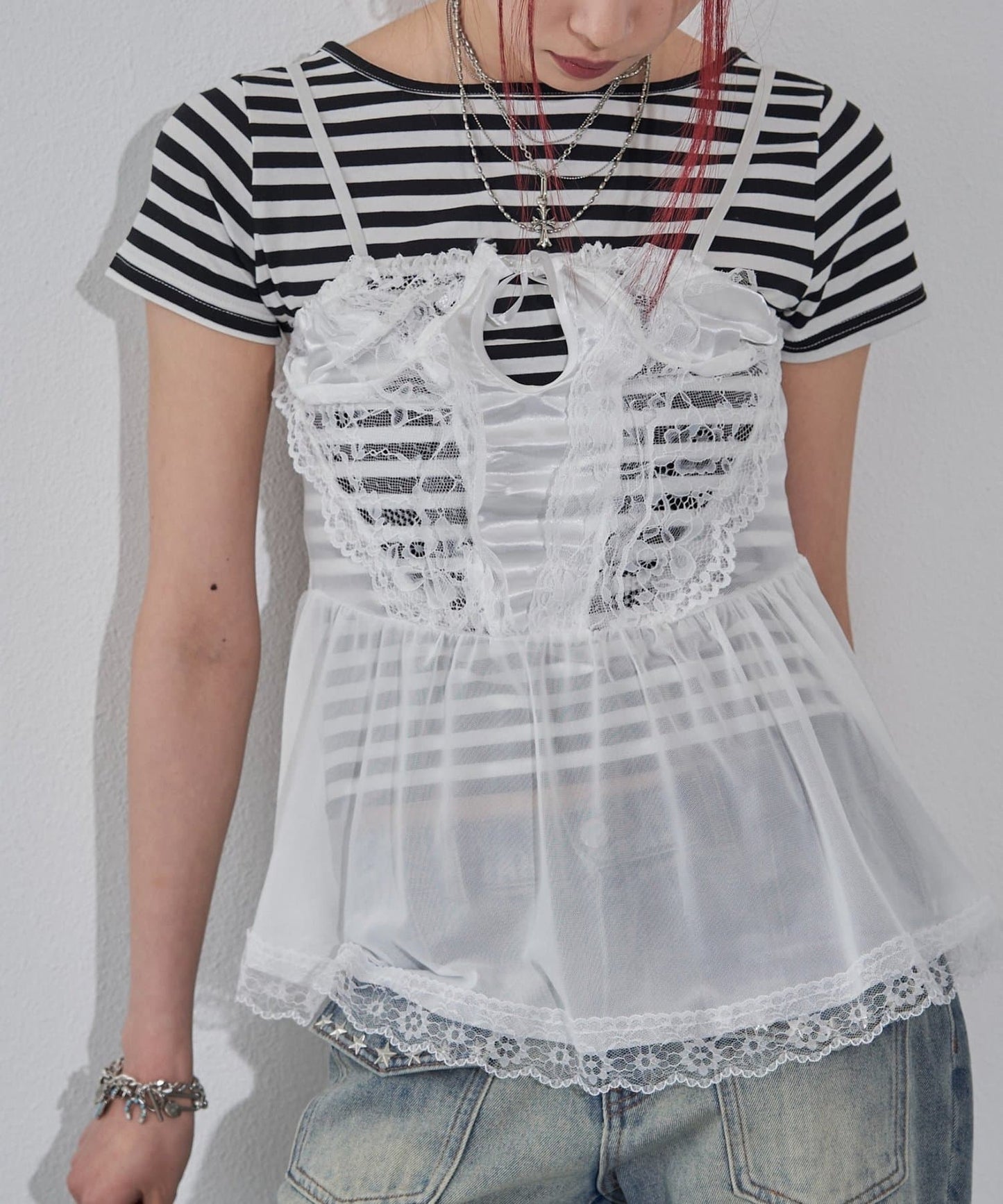 （sale 至8/23 22:00）WHO'S WHO gallery 蕾絲吊帶背心