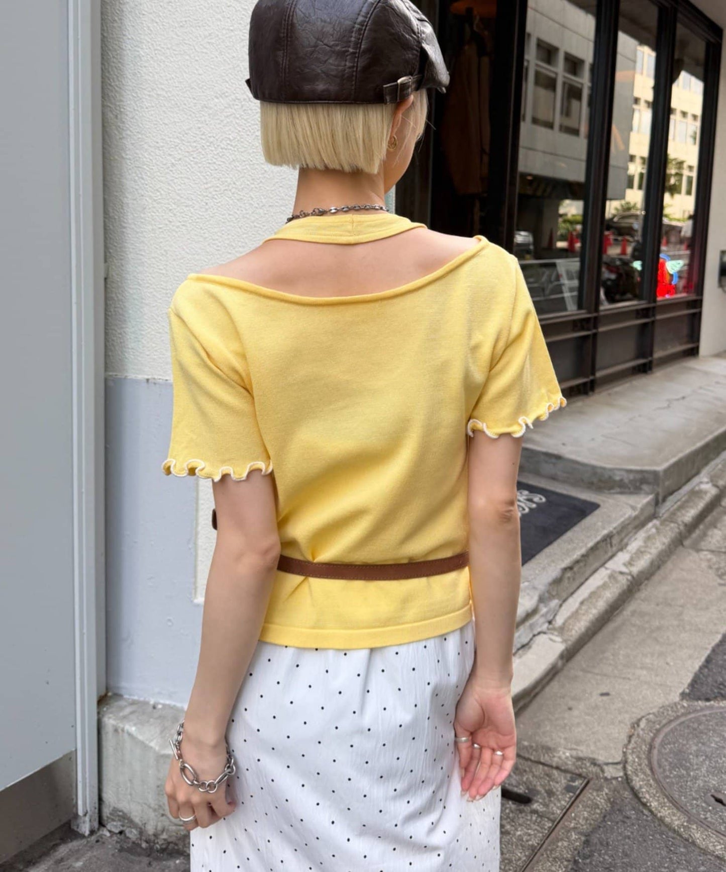 （sale 至8/23 22:00）w closet 滾邊針織掛脖上衣組合