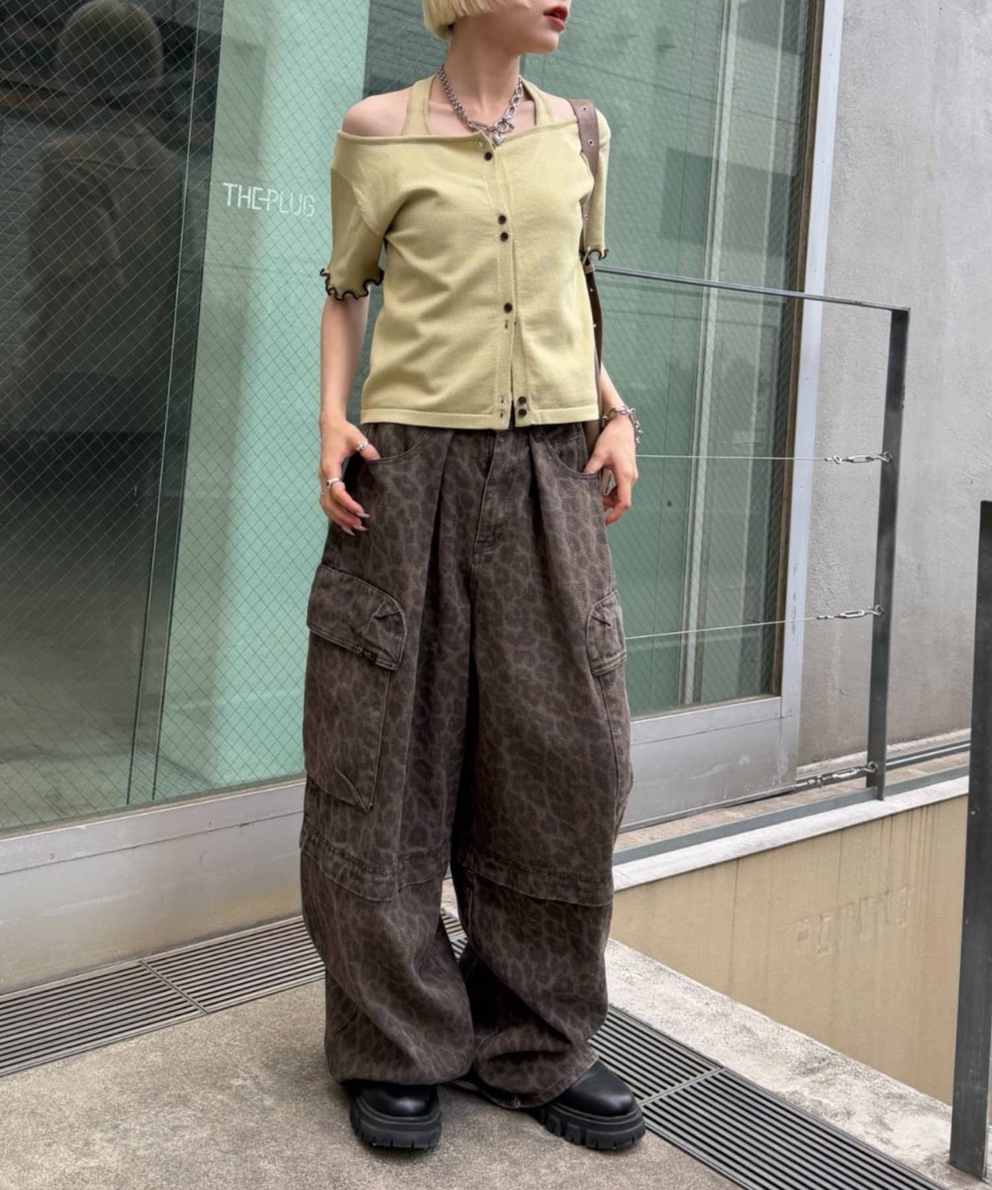 （sale 至8/23 22:00）w closet 滾邊針織掛脖上衣組合