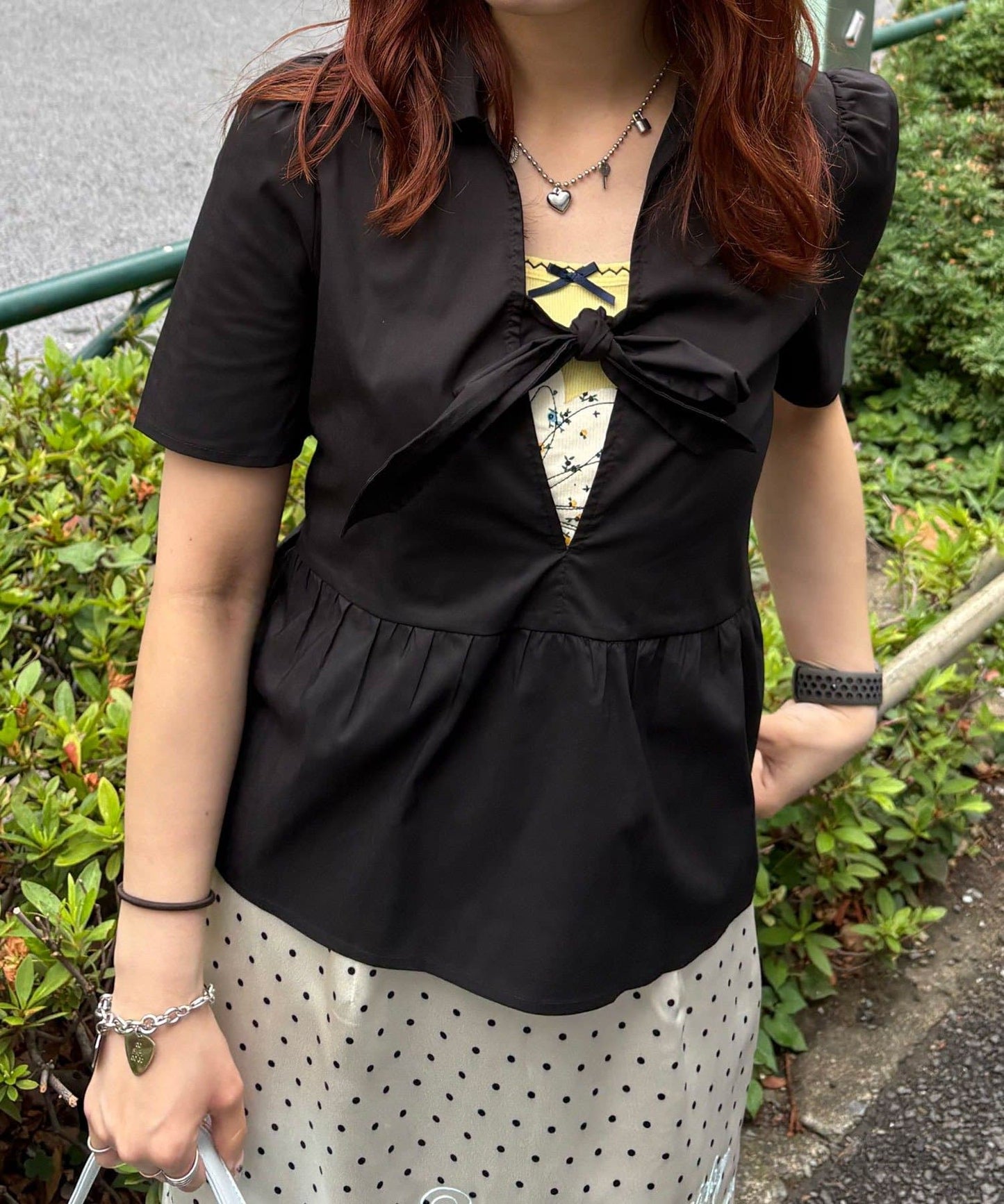 （sale 至8/23 22:00）Ciaopanic 綁帶泡泡袖上衣