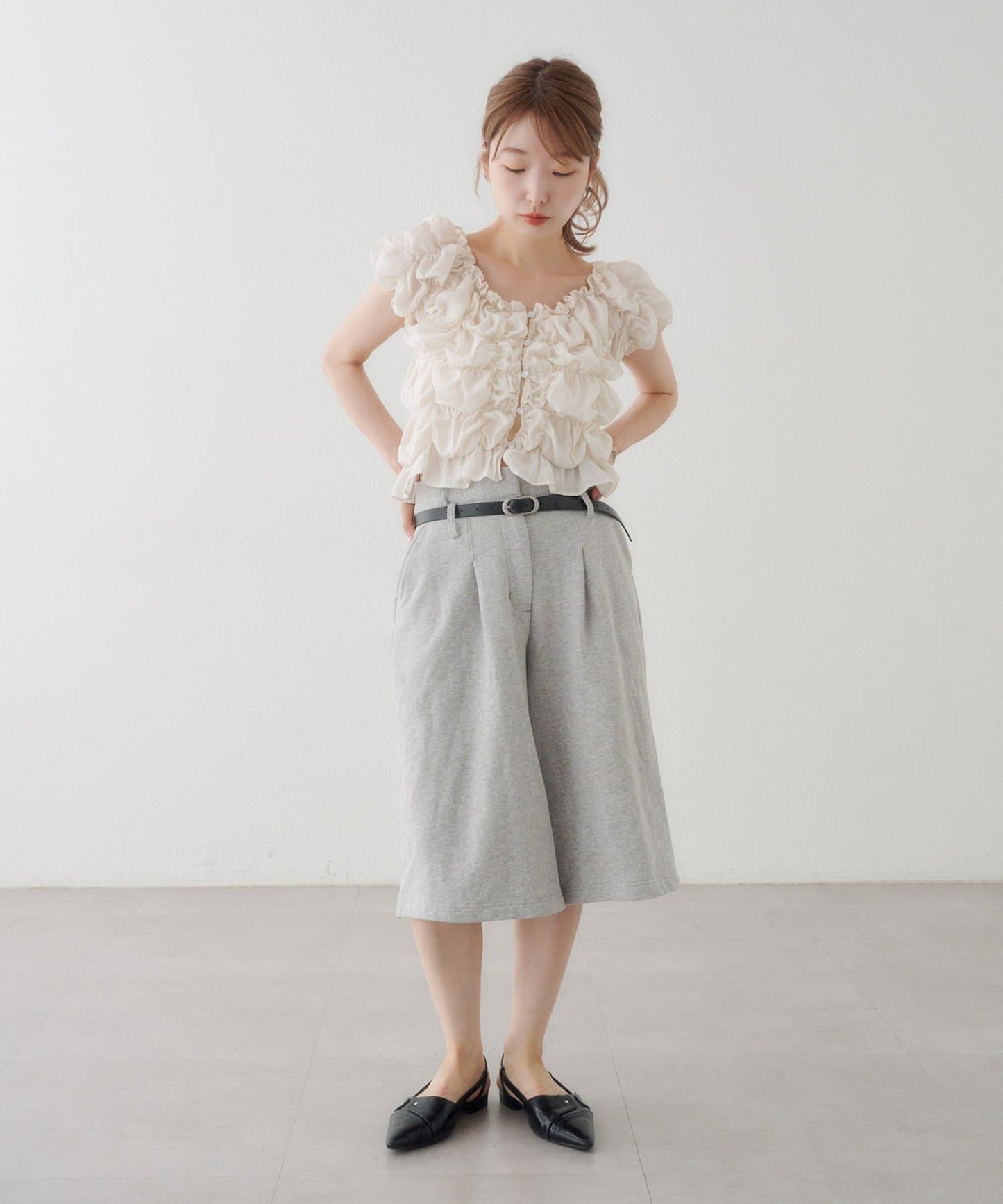 （sale 至8/23 22:00）Kastane 百慕達七分褲皮帶套裝