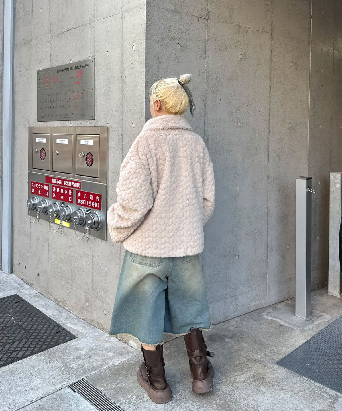CIAOPANIC 小鹿斑比印花毛絨外套