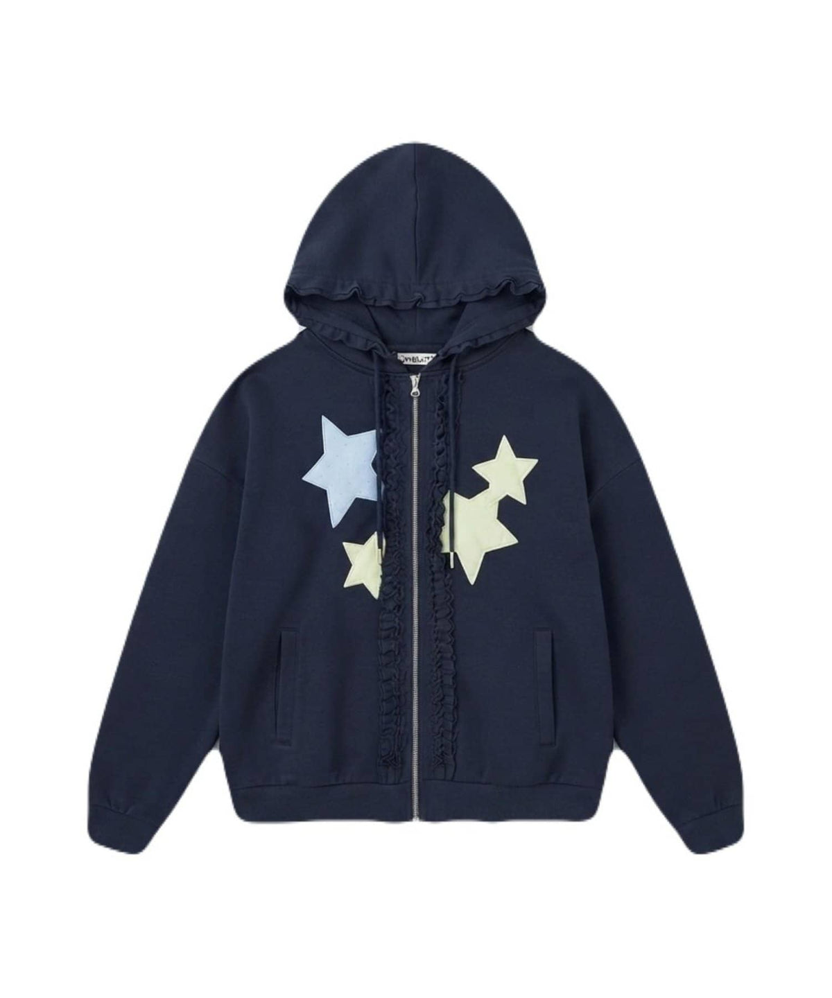 w closet 花邊星星連帽外套