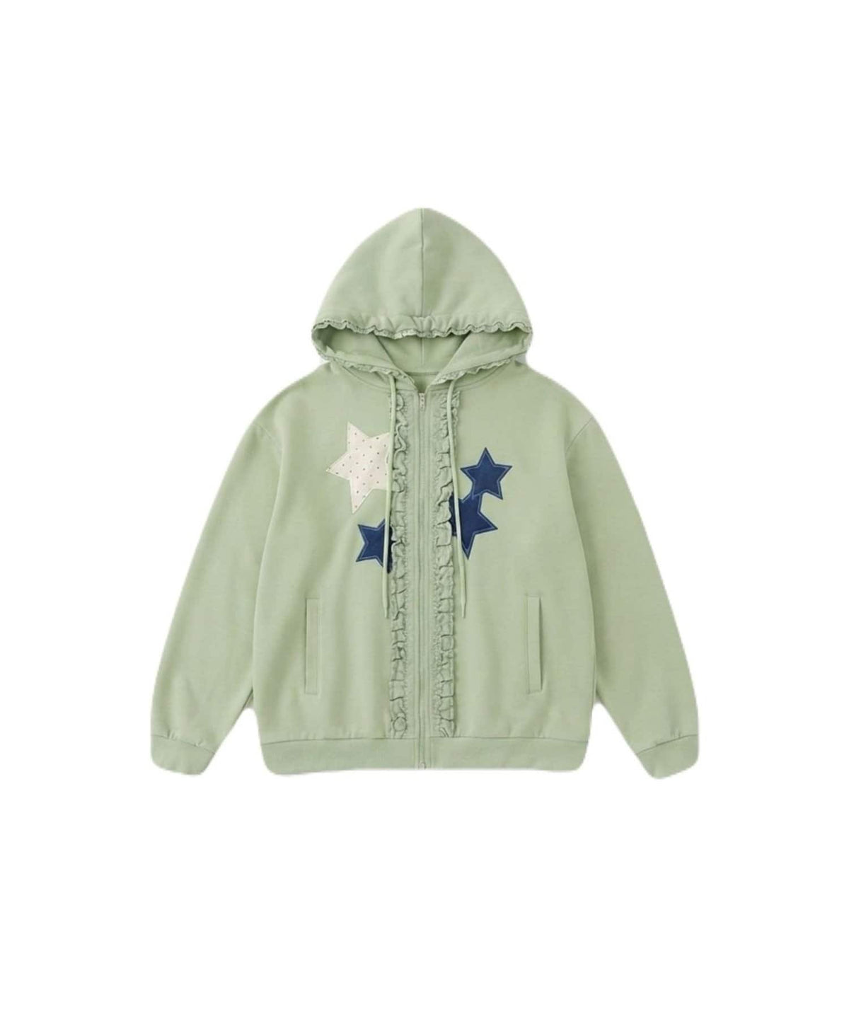 w closet 花邊星星連帽外套