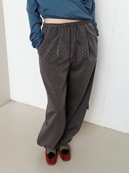 FUN FROM FUN Shadow Dot Wide Pants, Charcoal