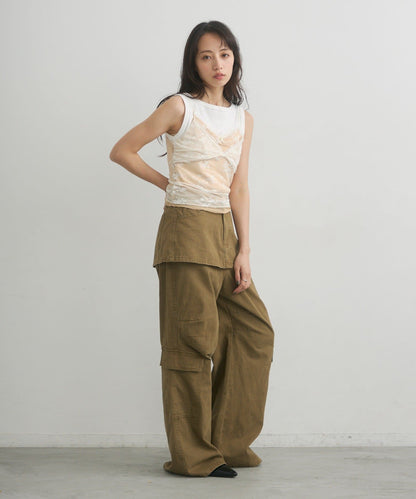（Sale 至9/21 22:00）Kastane 雙層蕾絲背心