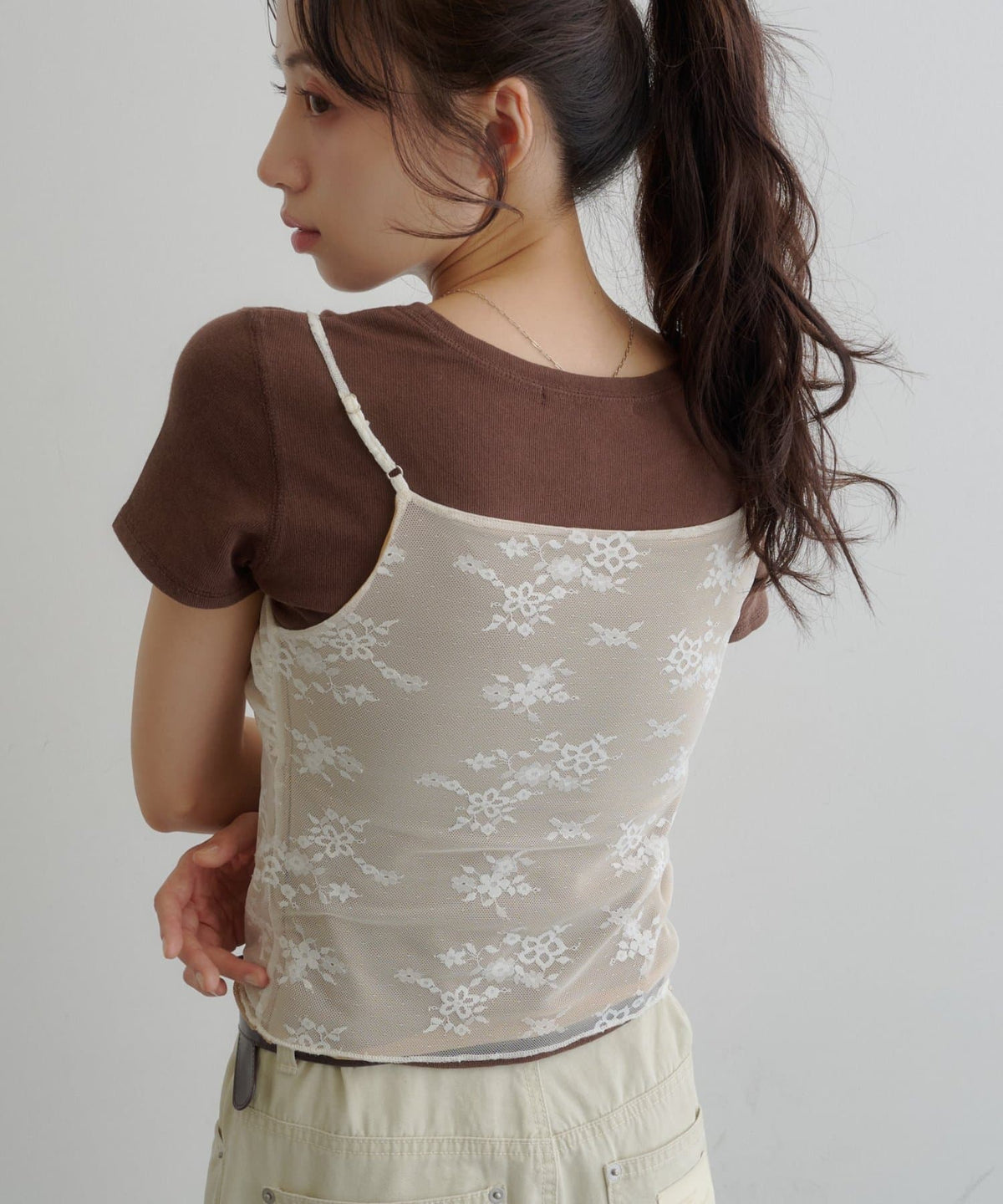 （Sale 至9/21 22:00）Kastane 雙層蕾絲背心