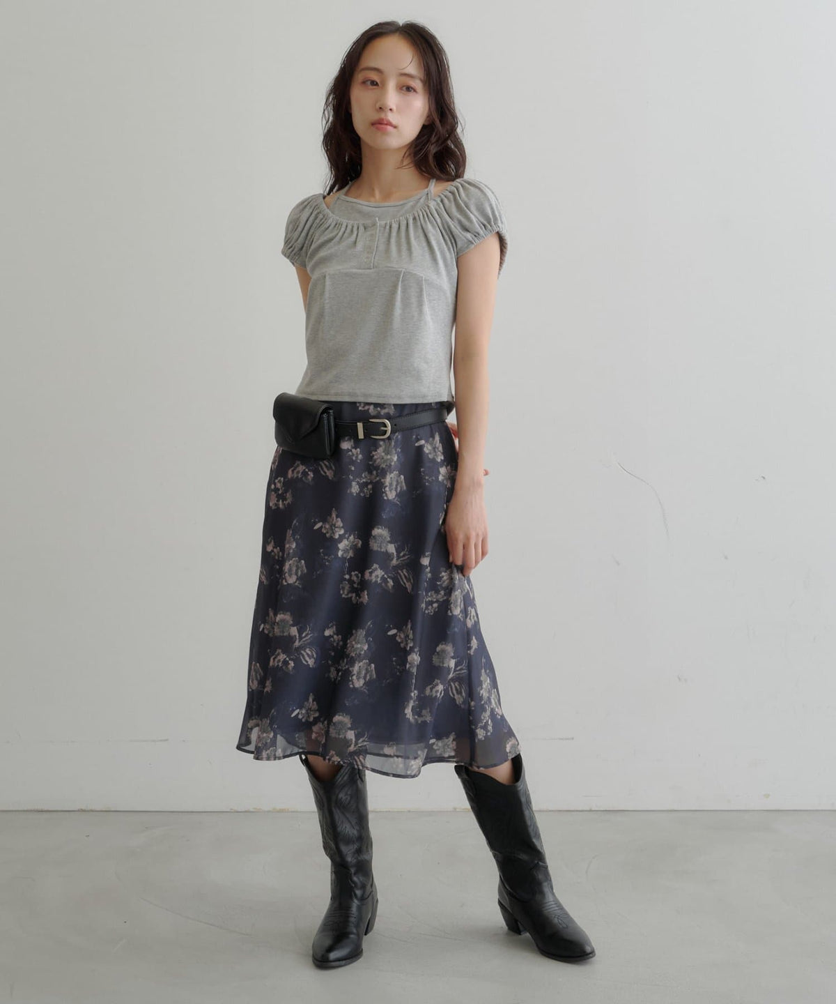 (Sale 至9/21 22:00）Kastane 透明薄紗中長裙