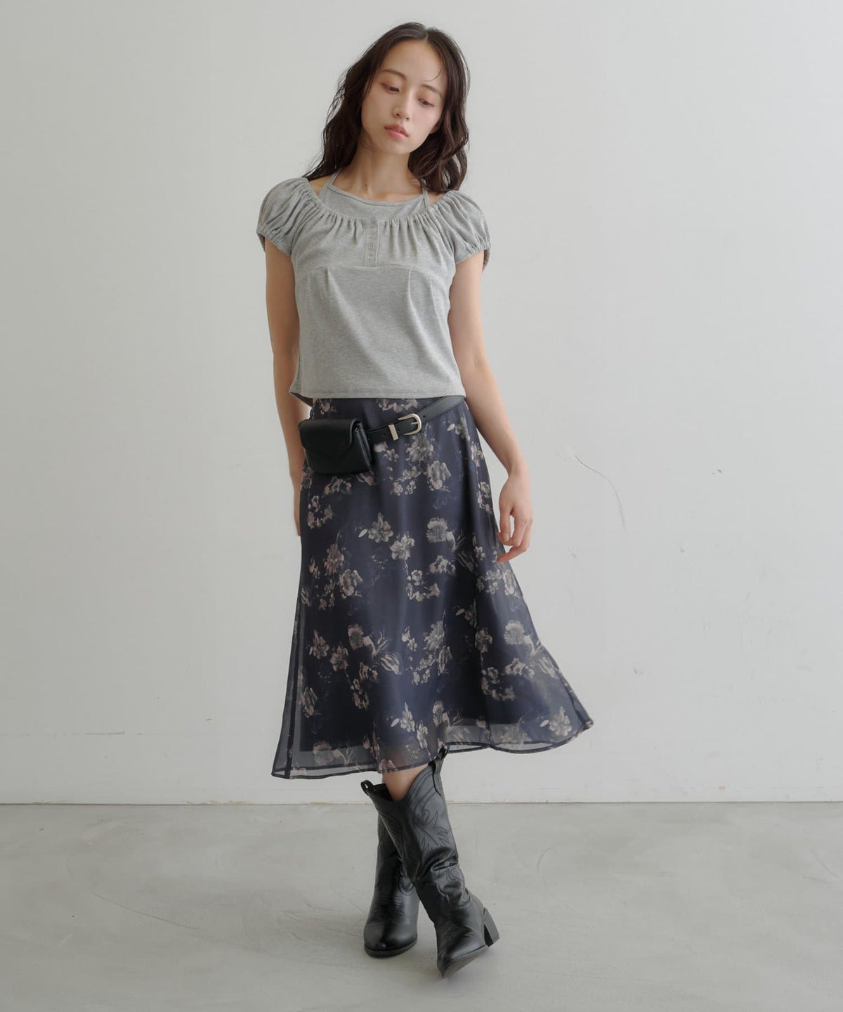 (Sale 至9/21 22:00）Kastane 透明薄紗中長裙
