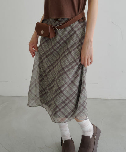 (Sale 至9/21 22:00）Kastane 透明薄紗中長裙