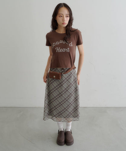 (Sale 至9/21 22:00）Kastane 透明薄紗中長裙