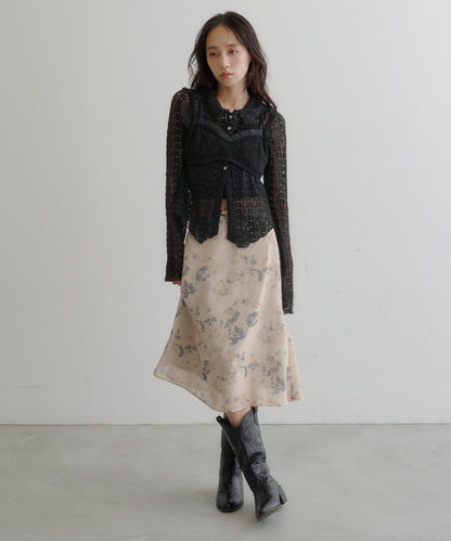 (Sale 至9/21 22:00）Kastane 透明薄紗中長裙