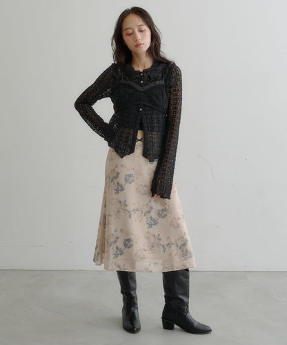 (Sale 至9/21 22:00）Kastane 透明薄紗中長裙