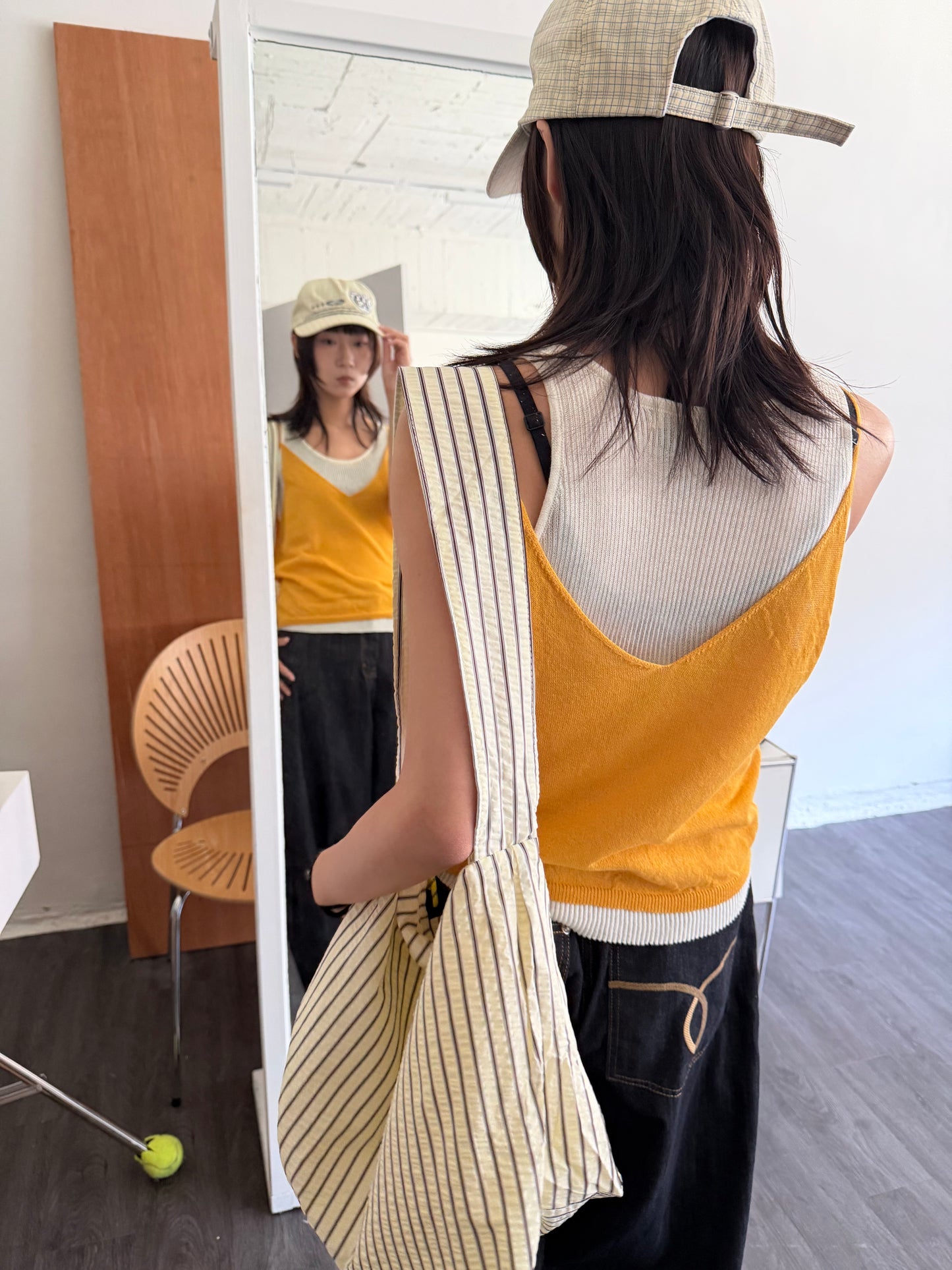 Oversized Striped Bag