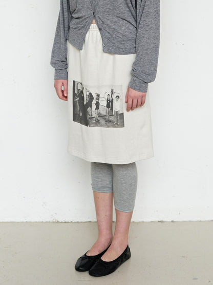 FUN FROM FUN Ballet Class Midi Skirt, Oyster White