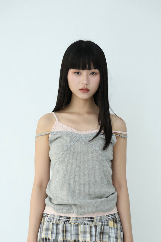 Thin lace spaghetti strap vest