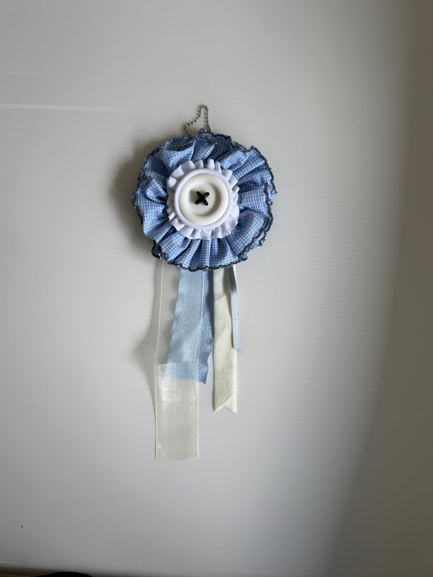 Ribbon, Lace, and Button Brooch