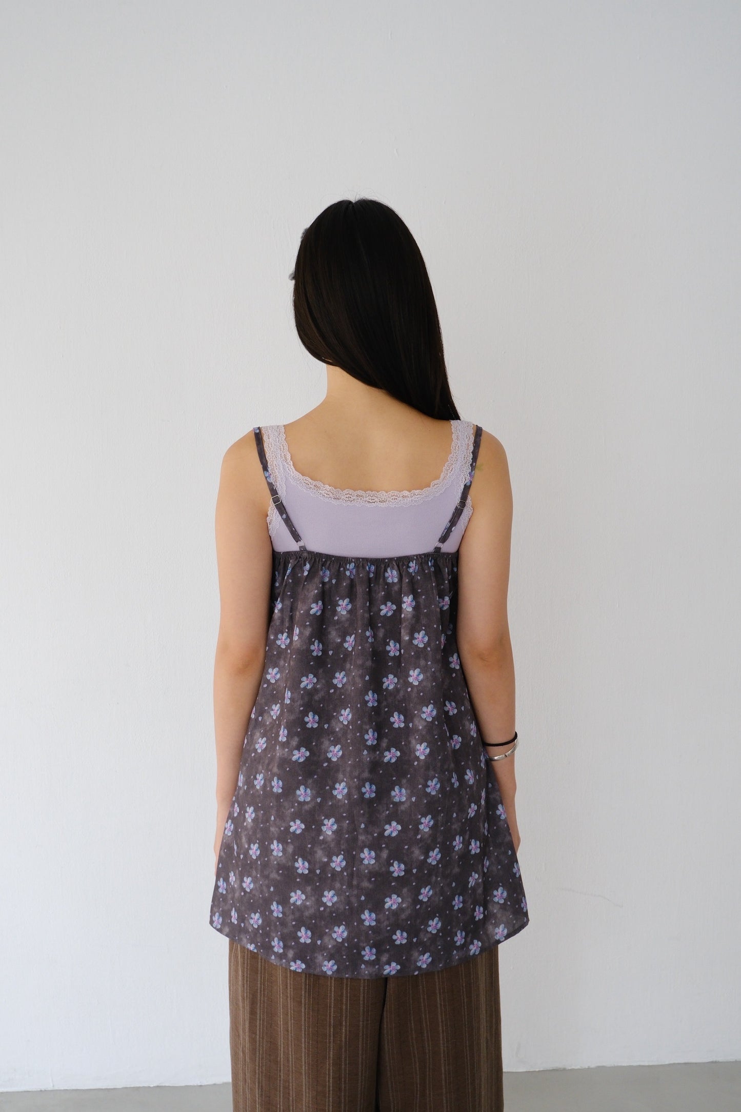 Two-piece lace floral dress