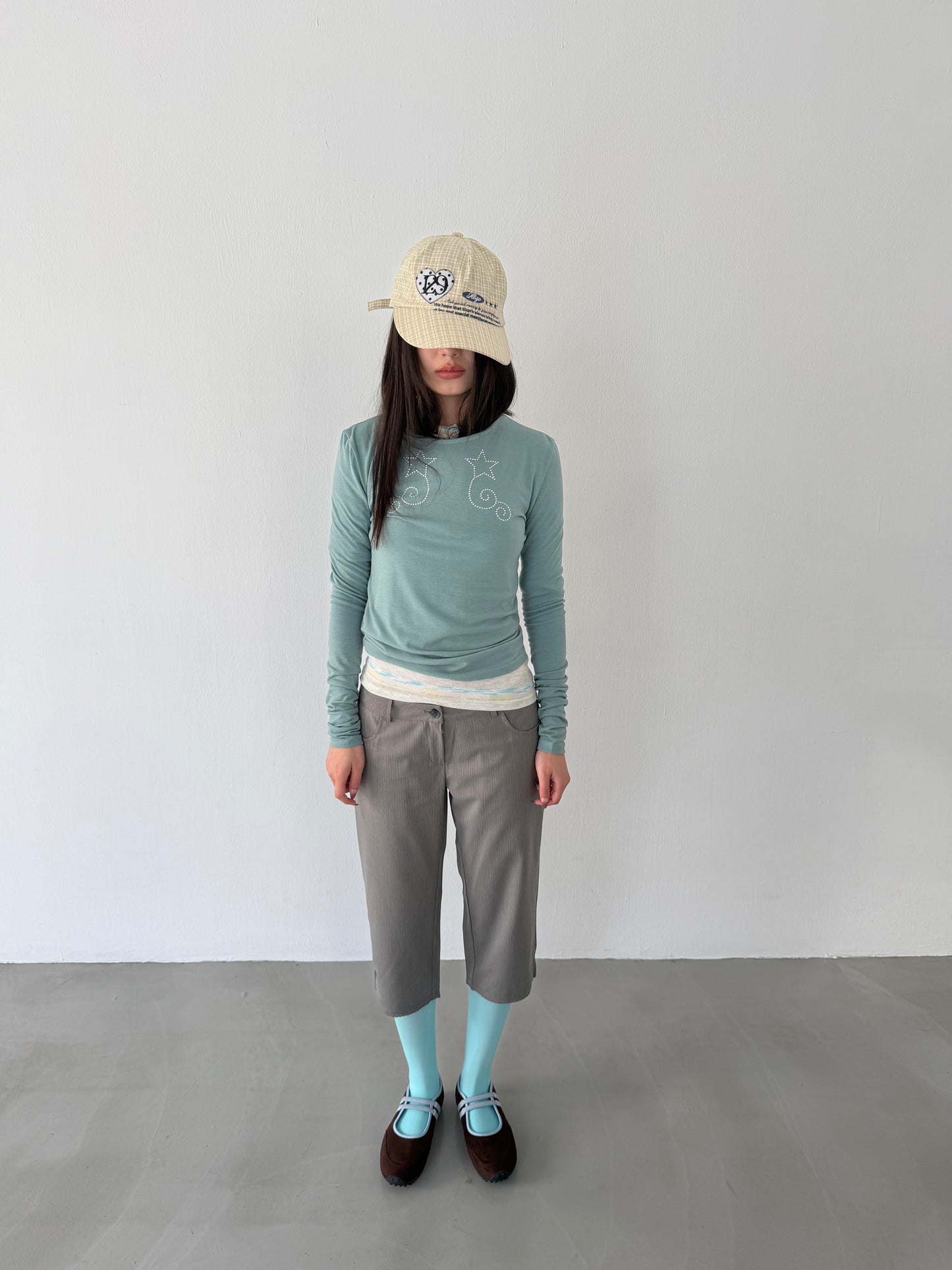 Suit lace capri pants