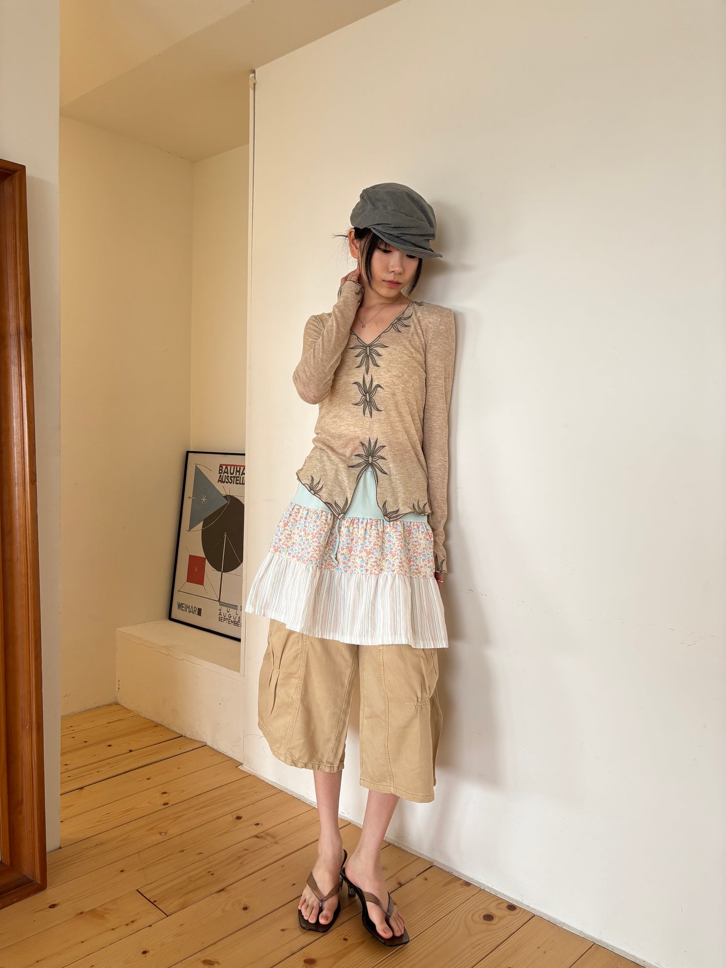 Ruched Newsboy Cap