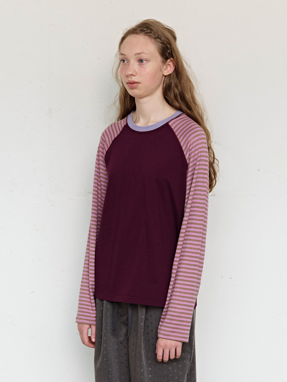 FUN FROM FUN Everyday Raglan Tee, Aubergine