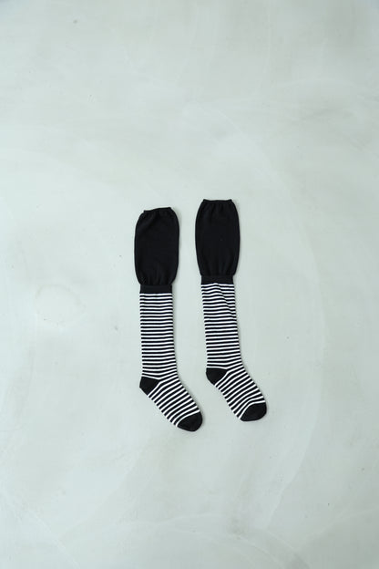 Striped patchwork stockings