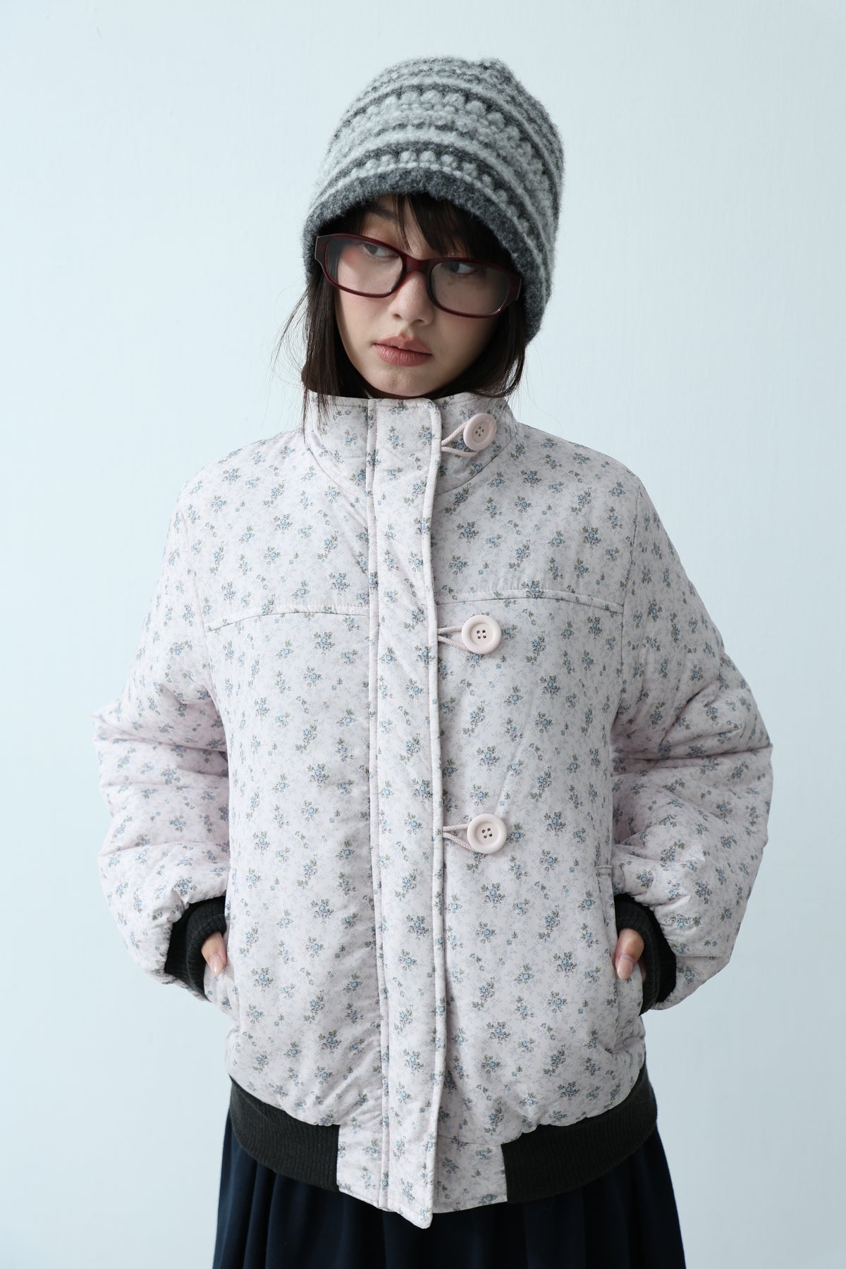 Floral Quilted Coat