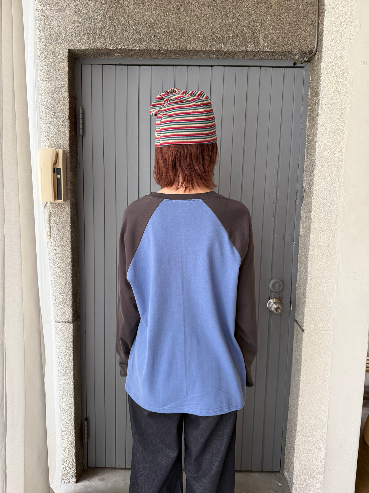 (限時折扣至10/30 23:59！）Color-blocked raglan top